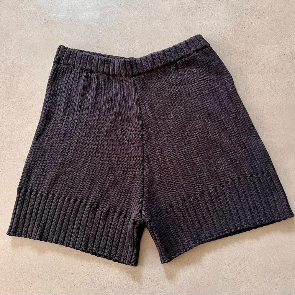FREE PEOPLE Trez Sweater Shorts only Black XL - NEW